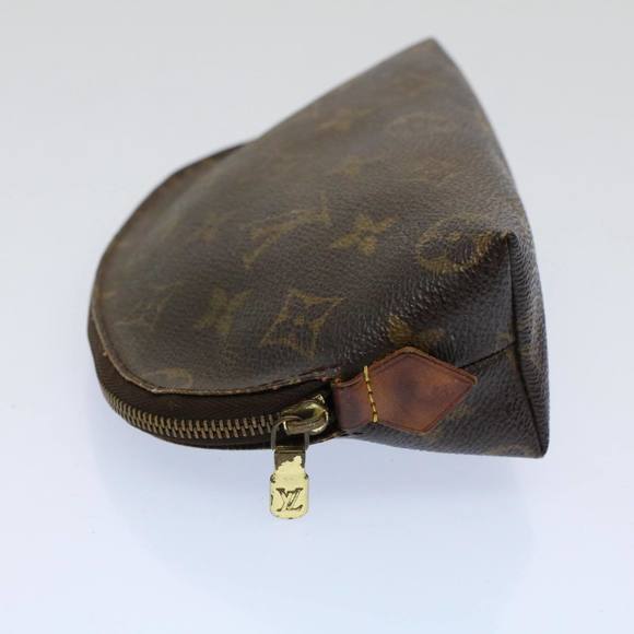 LOUIS VUITTON Monogram Pochette Cosmetic PM Cosmetic Pouch M47515 LV Auth 57871 - Picture 3 of 16
